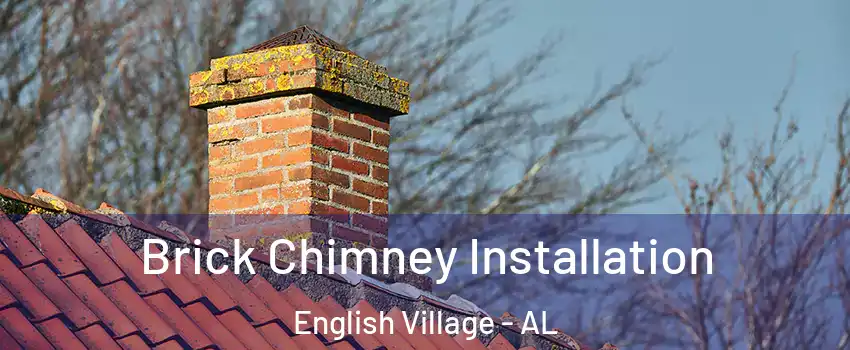 Brick Chimney Installation English Village - AL