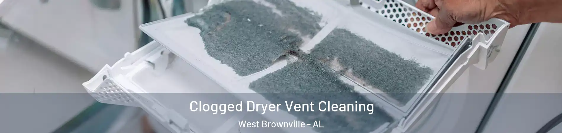Clogged Dryer Vent Cleaning West Brownville - AL