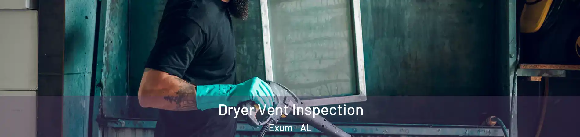 Dryer Vent Inspection Exum - AL