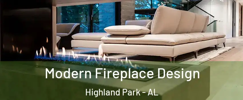 Modern Fireplace Design Highland Park - AL