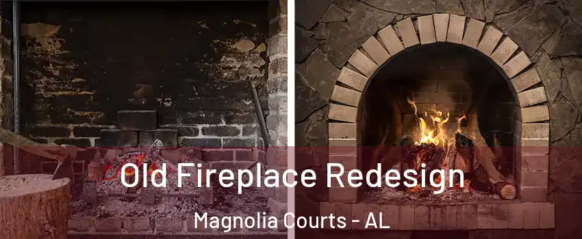 Old Fireplace Redesign Magnolia Courts - AL