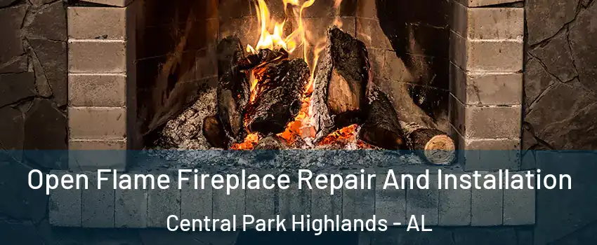 Open Flame Fireplace Repair And Installation Central Park Highlands - AL