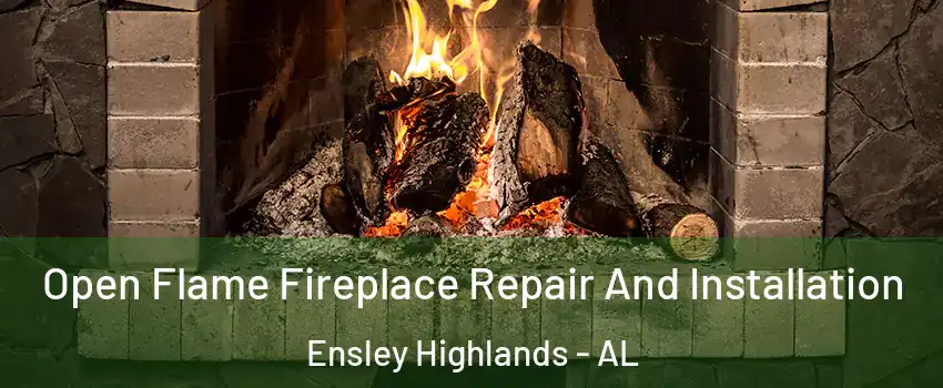 Open Flame Fireplace Repair And Installation Ensley Highlands - AL