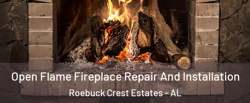 Open Flame Fireplace Repair And Installation Roebuck Crest Estates - AL